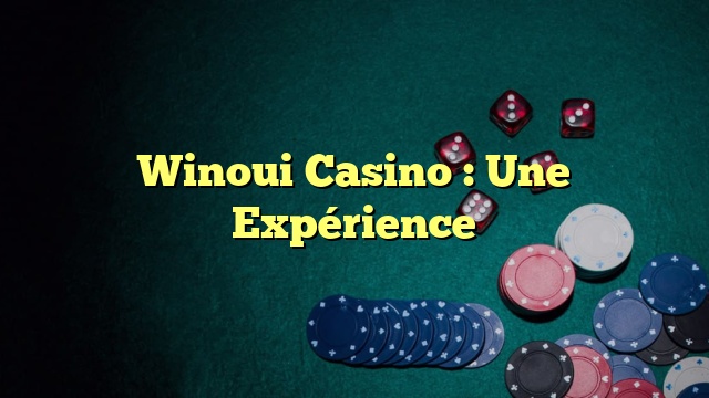 Winoui Casino : Une Expérience